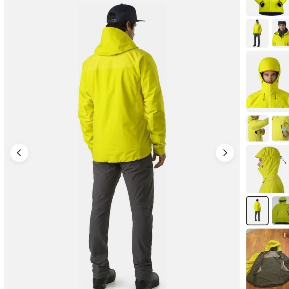 ARC'TERYX Beta SL Hybrid Mens Jacket GORE-TEX Lichen Neon Yellow - XL